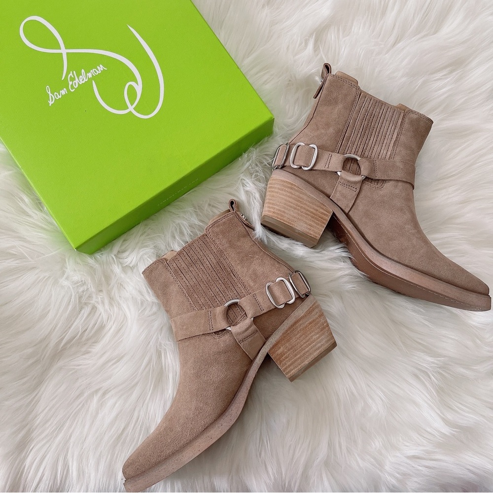 Sam Eldemen Bellamie Block Heel Bootie